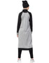 Arabic Contrast Knits Sports Abaya With Legging Grey